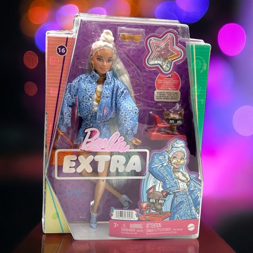 Barbie Extra Mavi Takımlı Bebek Hhn08
