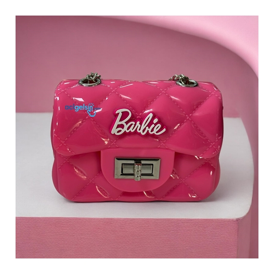 Barbie Mikro Sling Çanta Zincir Omuzdan Askılı Çanta