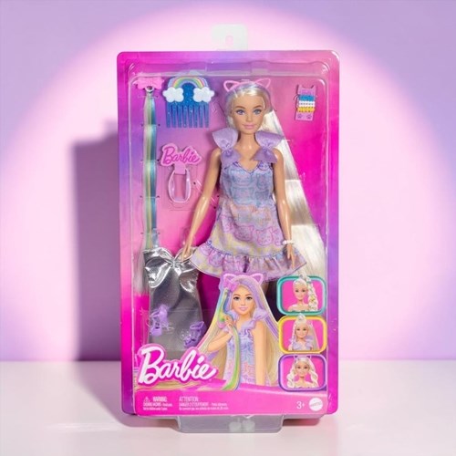 Barbie Upuzun Muhteşem Saçlı Bebek Saç Tasarım Oyun Seti Jct72
