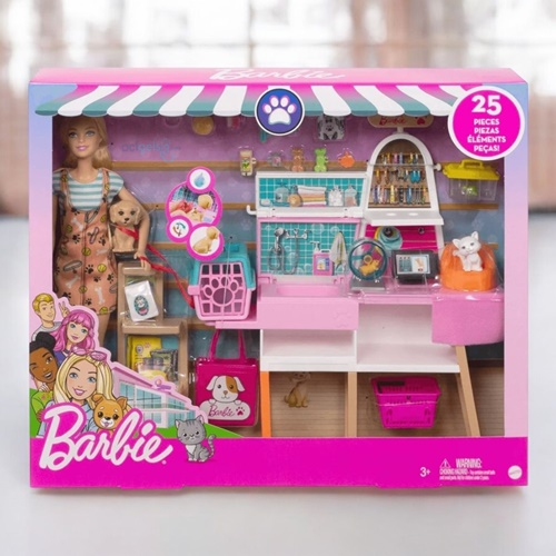 Barbie Ve Evcil Hayvan Dükkanı Oyun Seti