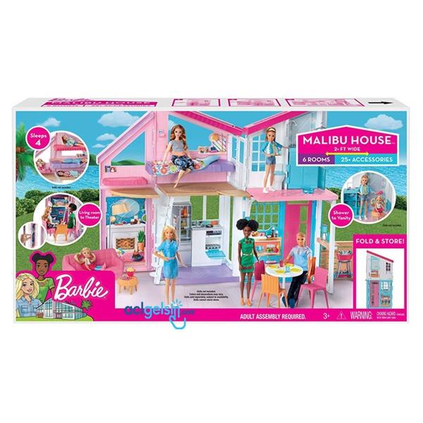 Barbie'nin Malibu Evi 25'ten Fazla Parçalı Ve 2 Katlı Bebek Evi