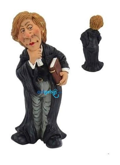 Bayan Avukat Figürlü Biblo