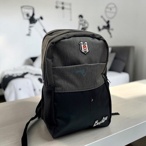 Beşiktaş Gri Siyah Sırt Çantası 26310