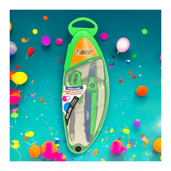 Bic Başlangıç Pergel Seti 3 Parça Yeşil-mavi