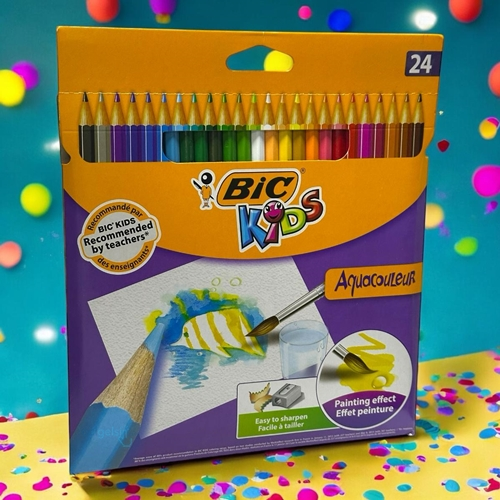Bic Kids Aquacouleur Kuru Sulu Boya Kalemi Tam Boy 24 Renk