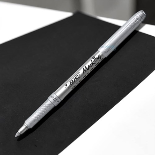 Bic Marking Davetiye Kalemi Gümüş Keçe Uçlu