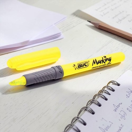 Bic Marking Highlighter Grip Fosforlu Kalem Sarı