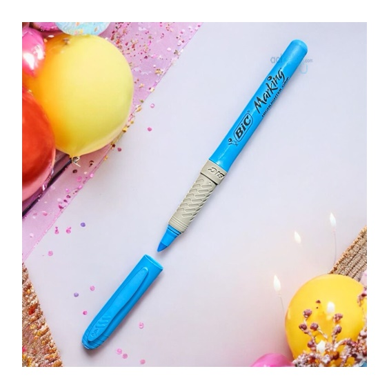 Bic Marking Highlighter Grip Fosforlu Kalem Mavi