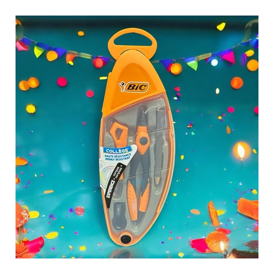 Bic Ortaokul Pergel Seti 5 Parça Turuncu-turkuvaz