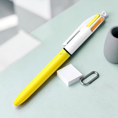 Bic Sun 4 Renk Tükenmez Kalem Sarı Gövde