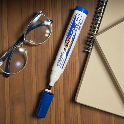 Bic Velleda Kesik Uç Beyaz Tahta Kalemi Mavi