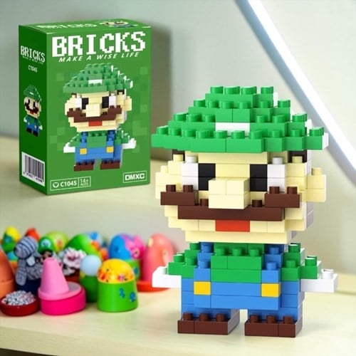 Bricks Süper Mario Karakter Figürü Lego Yapı Oyuncakları