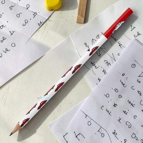 Bruno Visconti Kurşun Kalem Happygraphix Kırmızı Araba