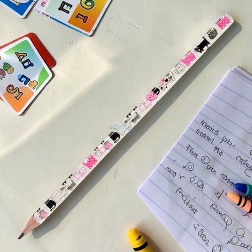 Bruno Visconti Kurşun Kalem Happygraphix Pembe Kedicikler