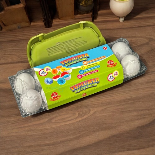 Bubu Games Yumurta Eşleştirme Oyunu 24 Parça