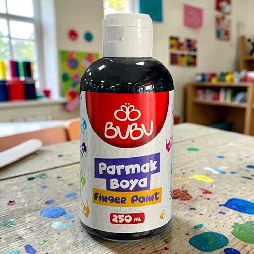 Bubu Parmak Boya 250gr - Siyah