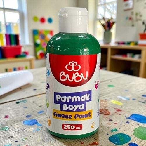 Bubu Parmak Boya 250gr - Yeşil