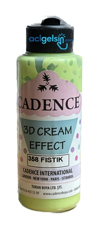 Cadence 3d Cream Effect Boya 120ml 358 Fıstık