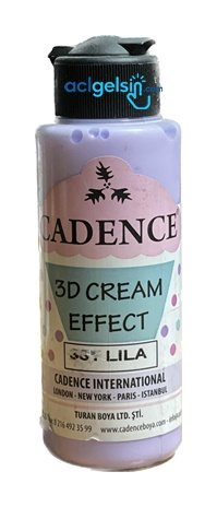 Cadence 3d Cream Effect Boya 120ml 361 Lila