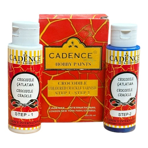 Cadence Crocodil Crackle Renkli İki Aşamalı Çatlatma 1009 Lacivert