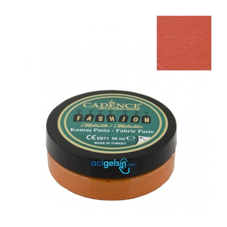 Cadence Fashıon Kumaş Pasta Metalik Fmp-04 Turuncu 50ml