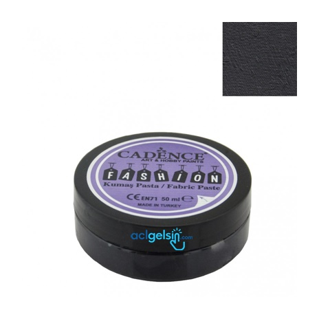 Cadence Fashıon Kumaş Pasta Opak Fp-12 Siyah 50ml