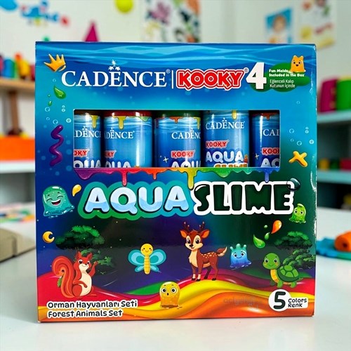 Cadence Kooky Aqua Slime Orman Hayvanları Seti 5 Renk