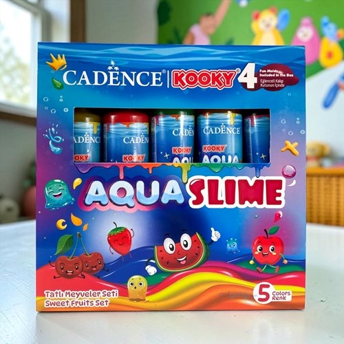 Cadence Kooky Aqua Slime Tatlı Meyveler Seti 5 Renk