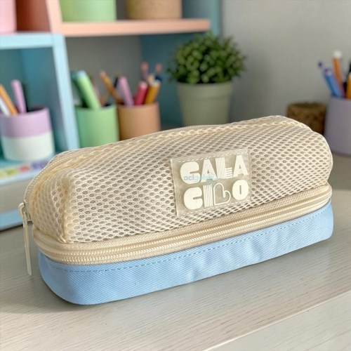 Calacılo Kalem Çantası Smile 2 Gözlü