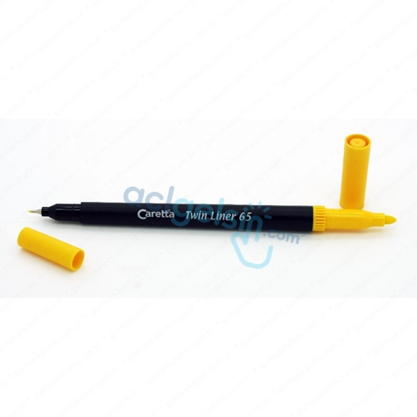 Caretta Twin Liner Kalem Sarı