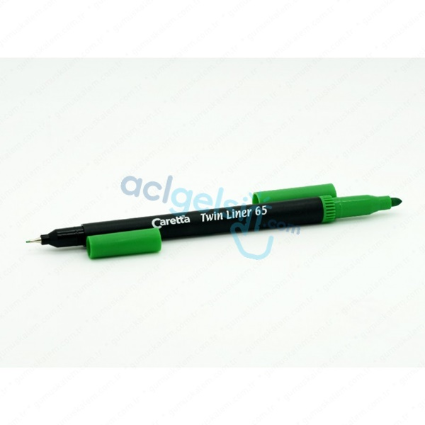Caretta Twin Liner Kalem Yesil