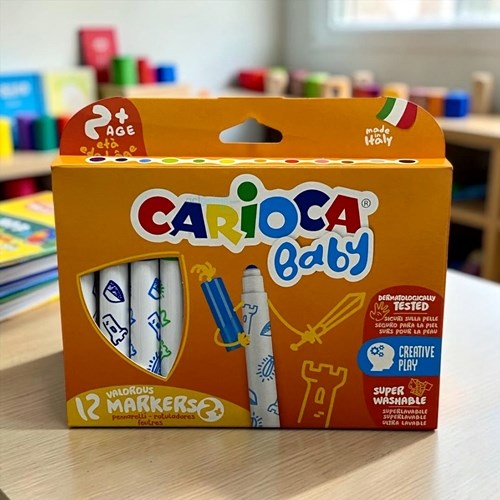 Carioca Jumbo Bebek Keçeli Boya Kalemi 12li
