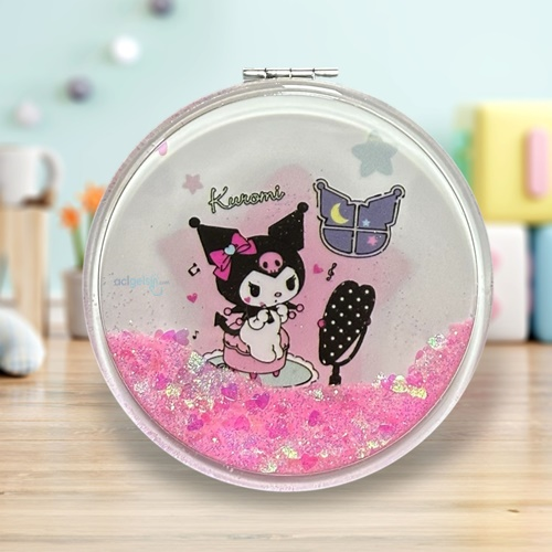 Cep Aynası Yuvarlak Sulu Sanrio Kuromi