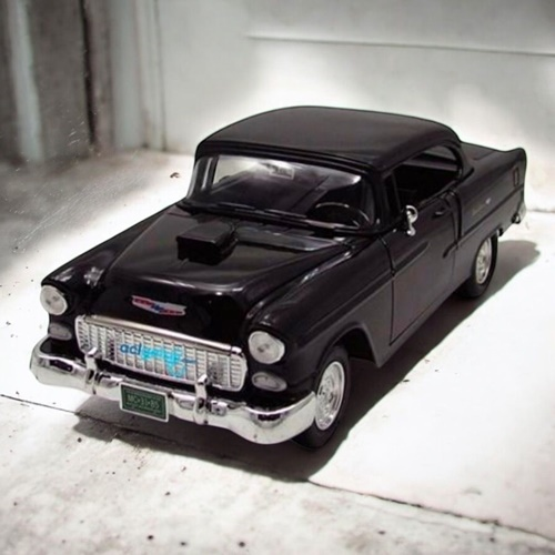 Chevy Bel Air Siyah 1/18 Ölçek 1955 Klasik Araba
