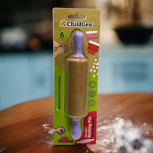 Childgen Natural Merdane Ahşap - Lila