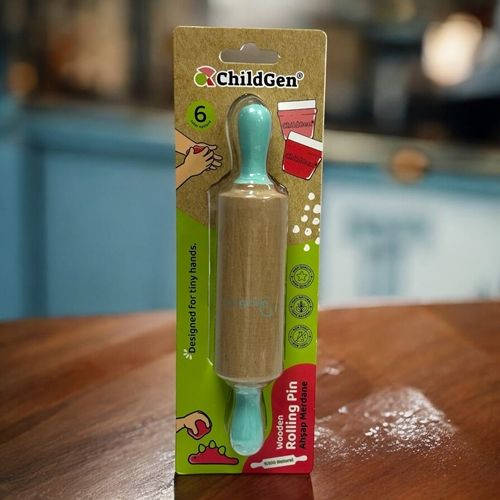 Childgen Natural Merdane Ahşap - Pastel Yeşil