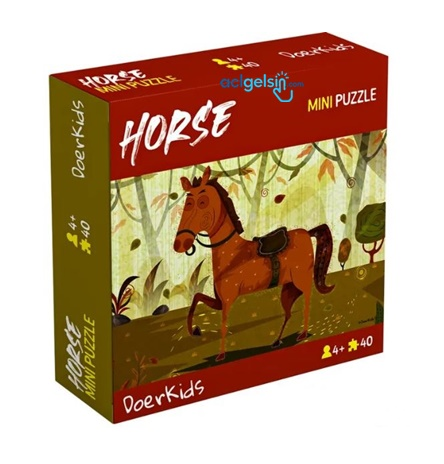 Çiftlik Sevimli At Mini Puzzle 40 Parça 4+ Yaş