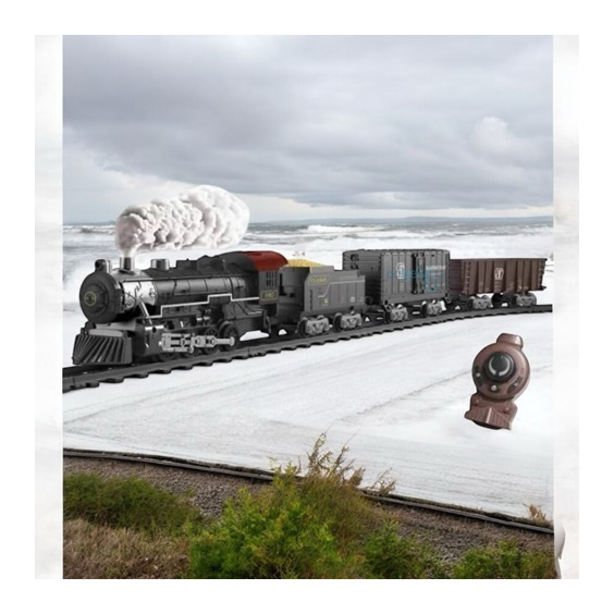 Classic Steam Kumandalı 2,4 Ghz Pilli Tren Seti 30 Parça