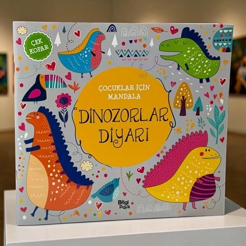 Çocuklar İçin Mandala – Dinozorlar Diyarı - Çek Kopar