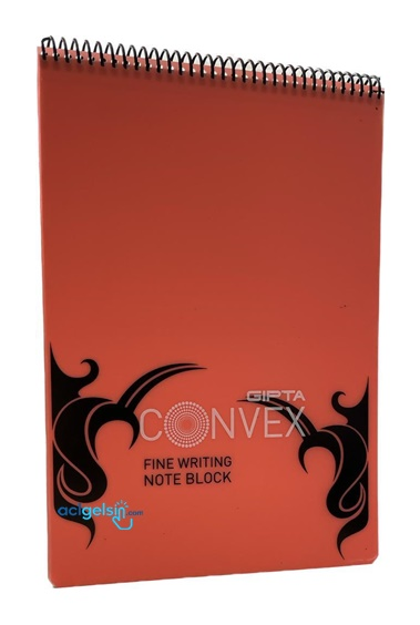 Convex Sipiralli Pp Kapak Bloknot A4 100 Kareli