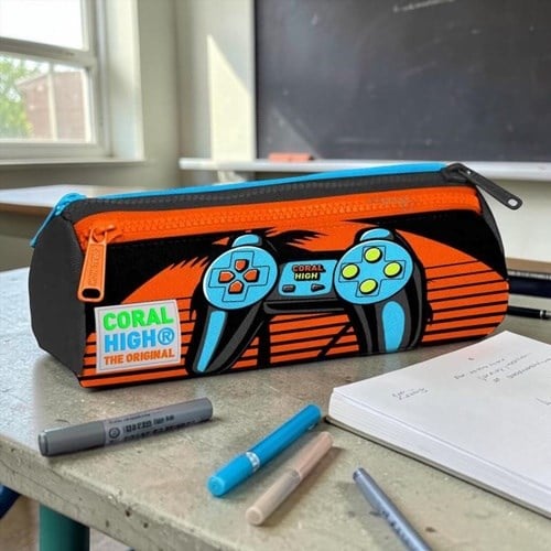 Coral High Gamers Kalem Kutusu 3 Bölmeli