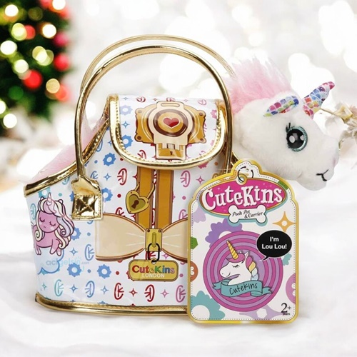 Cutekins Taşıma Çantalı Peluş Unicorn Lou Lou