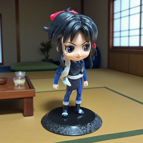 Dekoratif Büyük Boy Japon Figür Princess Half Demon Moroha