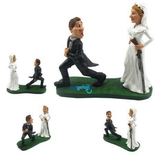 Dekoratif Gelinden Kaçan Damat Biblo Wd72009