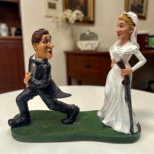 Dekoratif Gelinden Kaçan Damat Biblo Wd72009