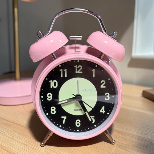 Dekoratif Masa Üstü Çalar Saat Pembe 5/s