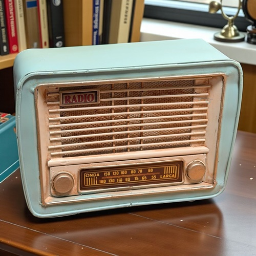 Dekoratif Metal Radyo Kumbaralı