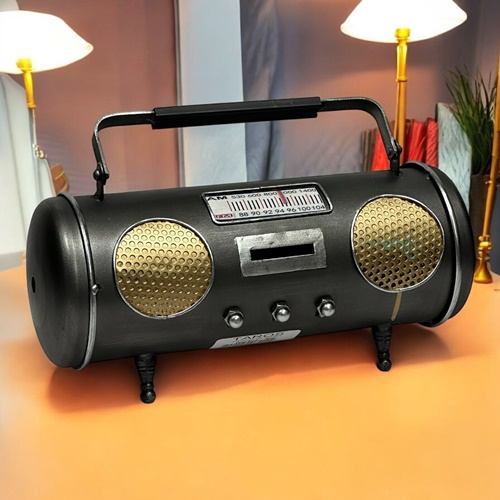 Dekoratif Nostalji Radyo Şeklli Kumbara