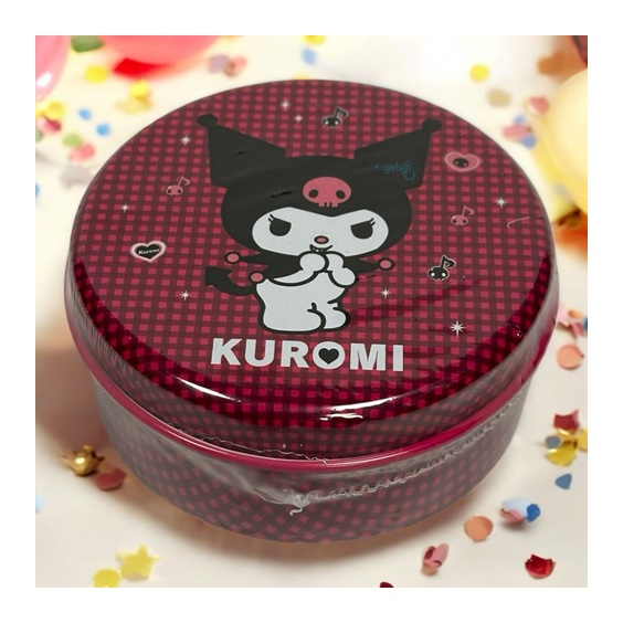 Dekoratif Sanrio Kuromi Metal Silindir Kutu