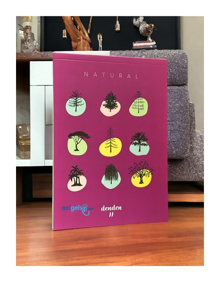 Denden Collection Fuşya Natural Not Defteri